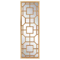 Howard Elliott 46"x15.75" Framed Aldrich Mirror Antique Gold: Modern Style, MDF Wall Mount, No Assembly Required