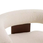 Fauteuil d'appoint moderne en velours, pieds en bois d'hévéa, capacité de 136 kg
