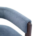 Fauteuil d'appoint moderne en velours, pieds en bois d'hévéa, capacité de 136 kg