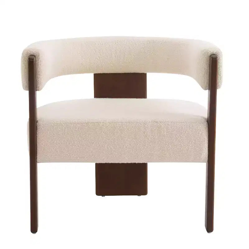 Fauteuil d'appoint moderne en velours, pieds en bois d'hévéa, capacité de 136 kg