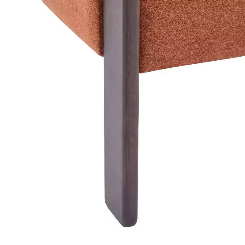 Fauteuil d'appoint moderne en velours, pieds en bois d'hévéa, capacité de 136 kg