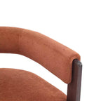 Fauteuil d'appoint moderne en velours, pieds en bois d'hévéa, capacité de 136 kg