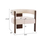 Fauteuil d'appoint moderne en velours, pieds en bois d'hévéa, capacité de 136 kg