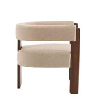 Fauteuil d'appoint moderne en velours, pieds en bois d'hévéa, capacité de 136 kg
