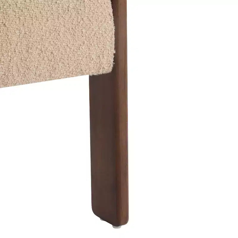 Fauteuil d'appoint moderne en velours, pieds en bois d'hévéa, capacité de 136 kg