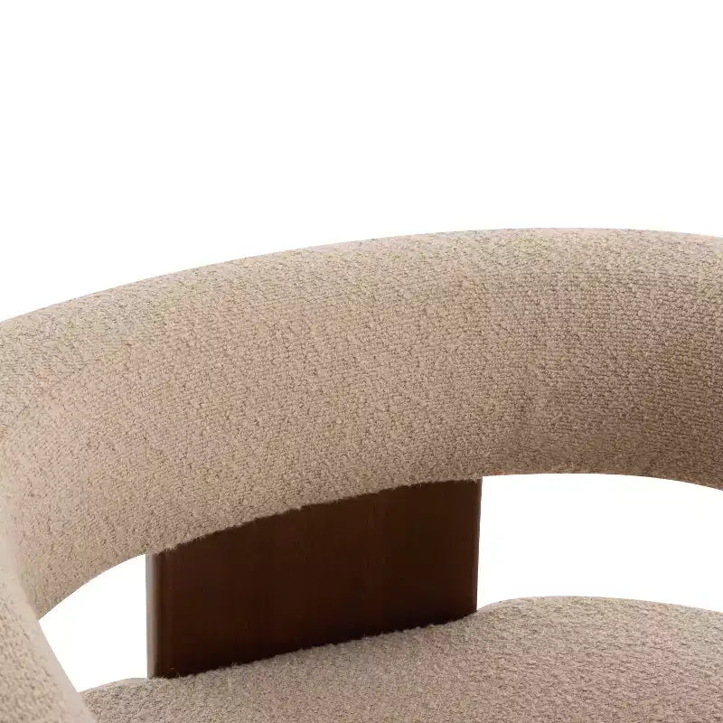 Fauteuil d'appoint moderne en velours, pieds en bois d'hévéa, capacité de 136 kg