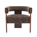 Fauteuil d'appoint moderne en velours, pieds en bois d'hévéa, capacité de 136 kg