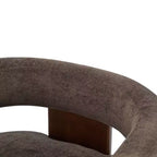 Fauteuil d'appoint moderne en velours, pieds en bois d'hévéa, capacité de 136 kg