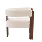 Fauteuil d'appoint moderne en velours, pieds en bois d'hévéa, capacité de 136 kg