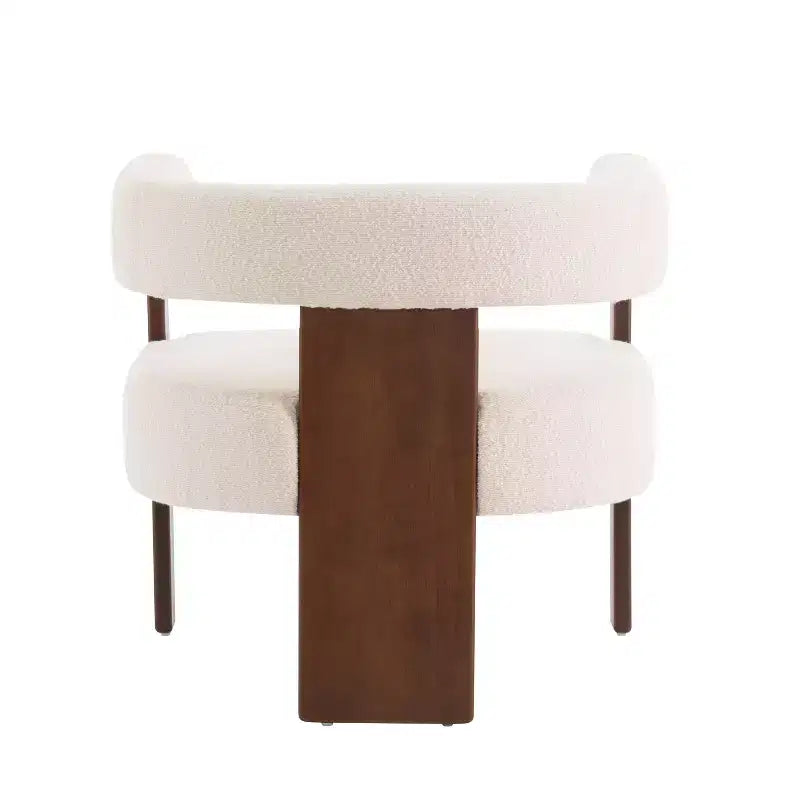 Fauteuil d'appoint moderne en velours, pieds en bois d'hévéa, capacité de 136 kg