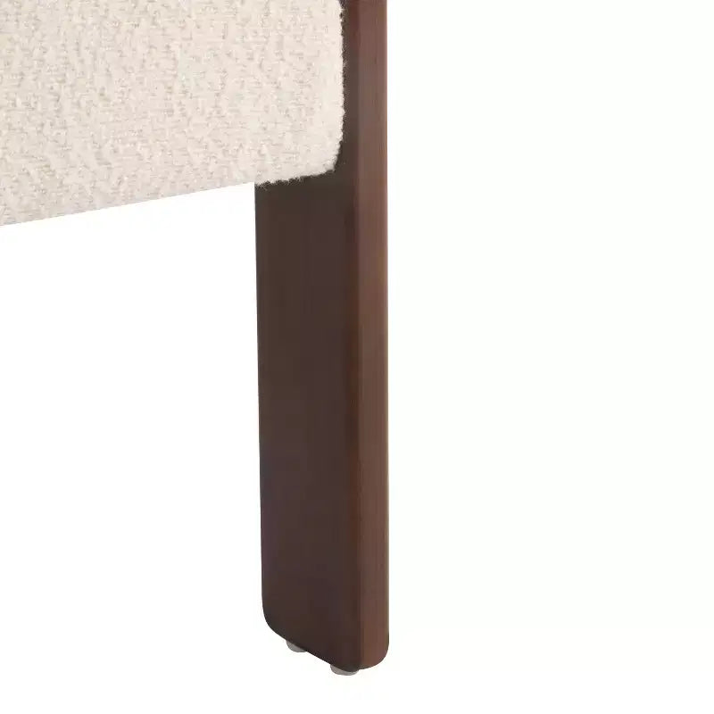 Fauteuil d'appoint moderne en velours, pieds en bois d'hévéa, capacité de 136 kg
