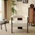 Christopher Knight Home Noah Modern Rubberwood Upholstered Accent Arm Chair