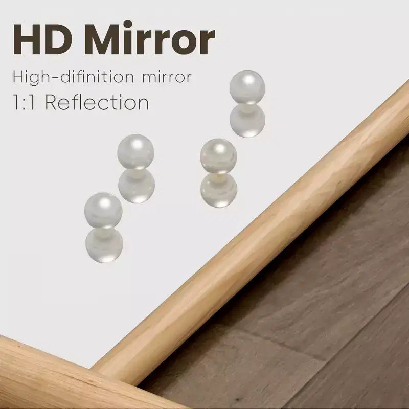 Miroir mural en bois massif de style échelle, 21"L x 64"H, marron, aucun assemblage requis