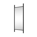 PexFix 21 in. W x 64 in. H Ladder-Style Solid Wood Framed Mirror in Brown