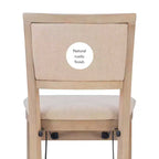 Tabouret de bar pliant, dossier et assise rembourrés, bois lavé gris, 30,75 po H, capacité de 275 lb