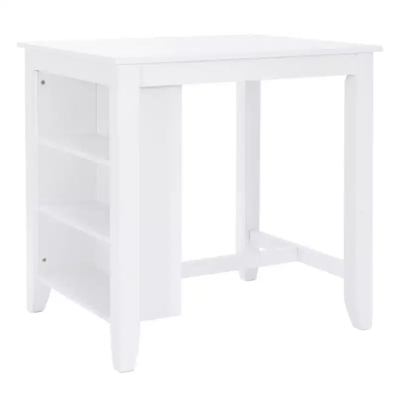 Shelby Solid Wood Space Saving Counter Height Table White - Powell