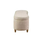 Banc de rangement à charnières flip-top Boucle, taupe, 122 cm L, capacité 181 kg, charnières à fermeture douce