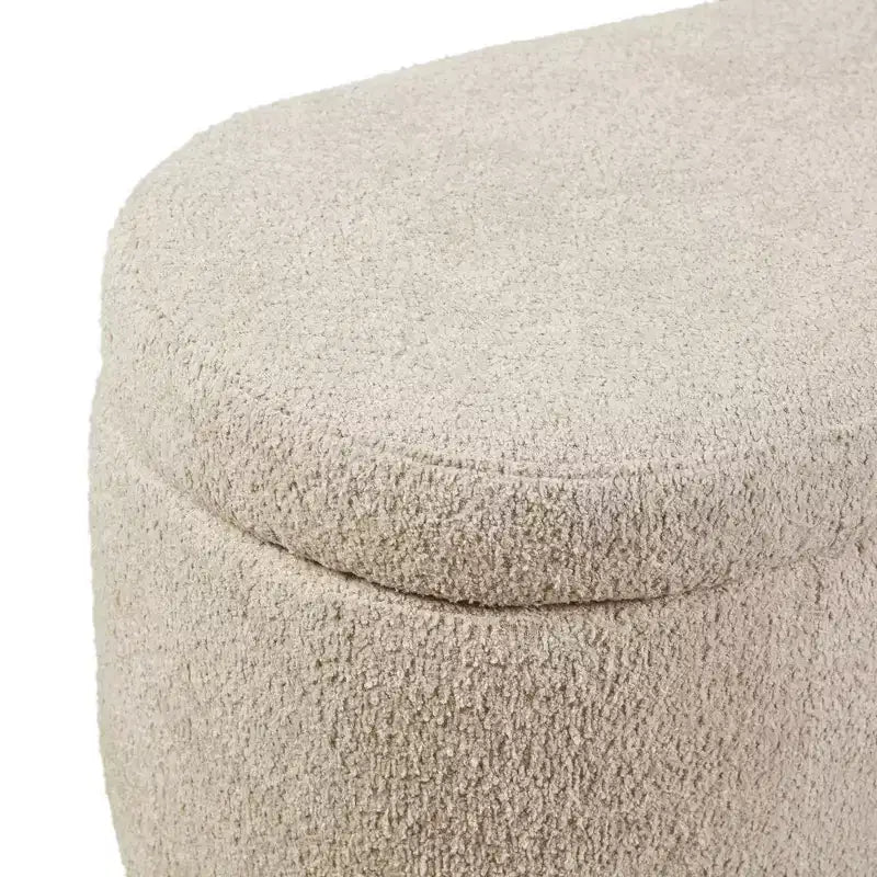 Banc de rangement à charnières flip-top Boucle, taupe, 122 cm L, capacité 181 kg, charnières à fermeture douce