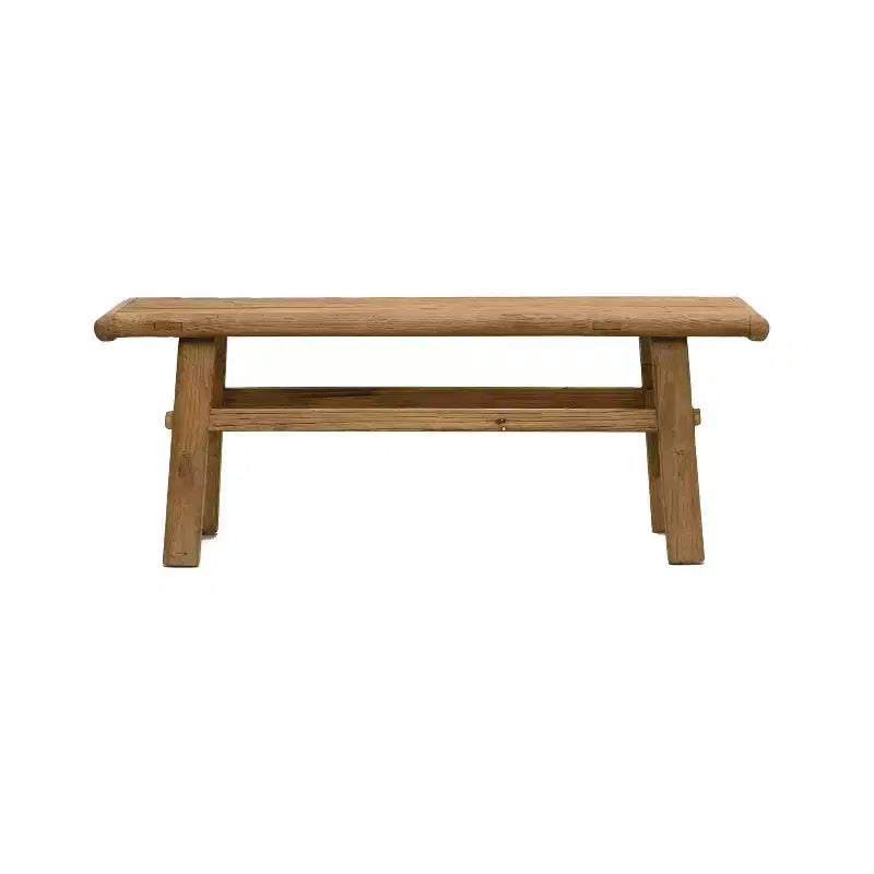 Table basse en orme recyclé, finition naturelle, 45,25"L x 16,75"H, aucun assemblage requis