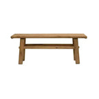 Table basse en orme recyclé, finition naturelle, 45,25"L x 16,75"H, aucun assemblage requis