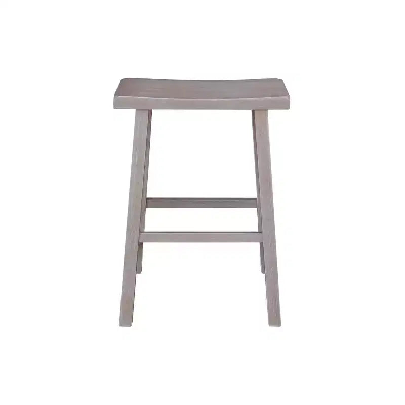 Tabouret de bar selle, hauteur comptoir, en bois d'hévéa, sans dossier ni accoudoirs, H 61 cm