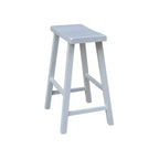 Tabouret de bar selle, hauteur comptoir, en bois d'hévéa, sans dossier ni accoudoirs, H 61 cm