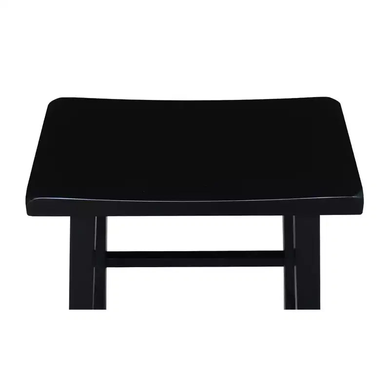 Tabouret de bar selle, hauteur comptoir, en bois d'hévéa, sans dossier ni accoudoirs, H 61 cm