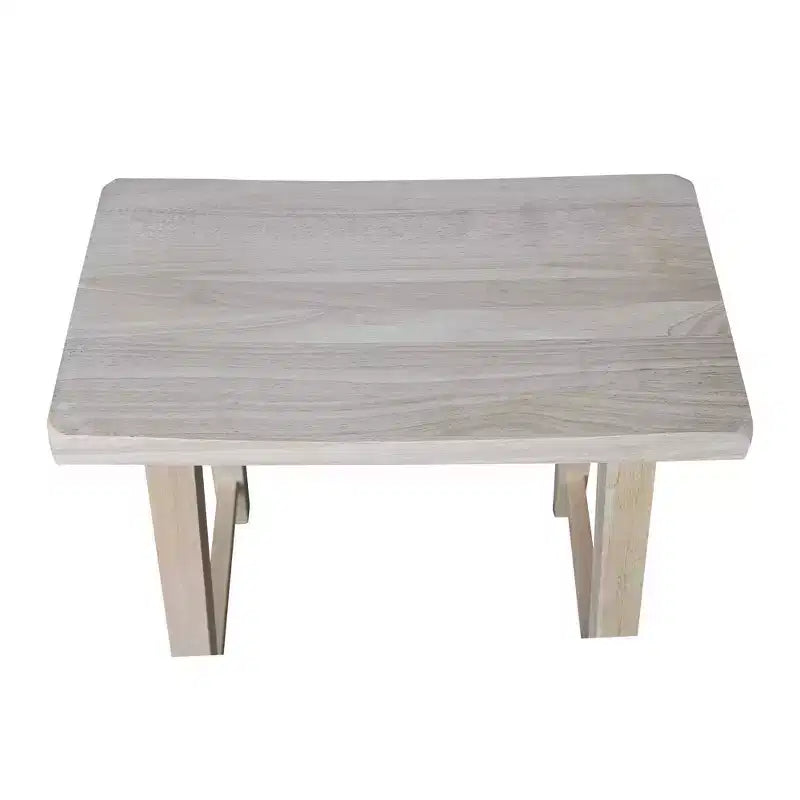 Tabouret de bar selle, hauteur comptoir, en bois d'hévéa, sans dossier ni accoudoirs, H 61 cm