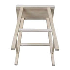 Tabouret de bar selle, hauteur comptoir, en bois d'hévéa, sans dossier ni accoudoirs, H 61 cm