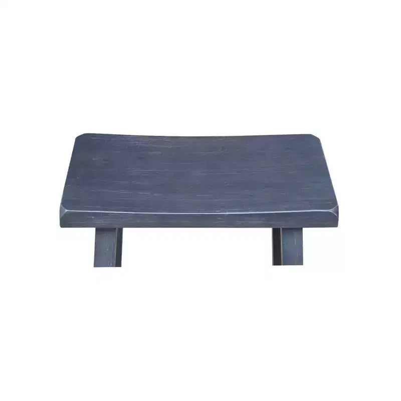 Tabouret de bar selle, hauteur comptoir, en bois d'hévéa, sans dossier ni accoudoirs, H 61 cm