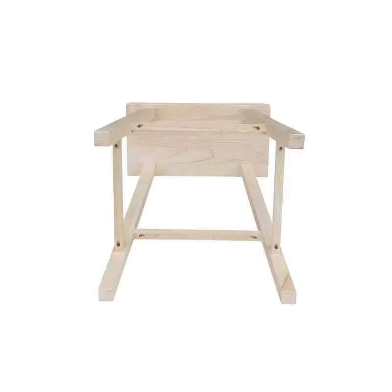 Tabouret de bar selle, hauteur comptoir, en bois d'hévéa, sans dossier ni accoudoirs, H 61 cm