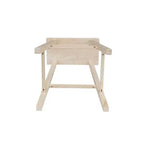 Tabouret de bar selle, hauteur comptoir, en bois d'hévéa, sans dossier ni accoudoirs, H 61 cm