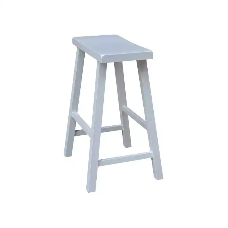 Tabouret de bar selle, hauteur comptoir, en bois d'hévéa, sans dossier ni accoudoirs, H 61 cm