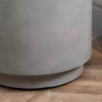 Table d'appoint ronde en béton avec pieds réglables, pour l'intérieur/l'extérieur