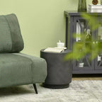 Table d'appoint ronde en béton avec pieds réglables, pour l'intérieur/l'extérieur