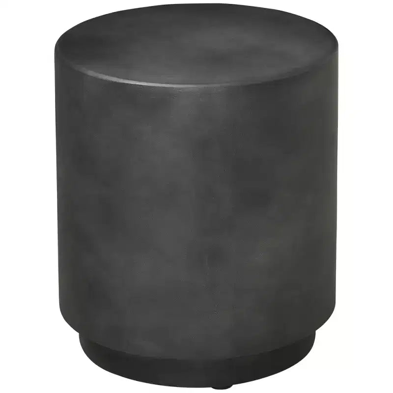 Table d'appoint ronde en béton avec pieds réglables, pour l'intérieur/l'extérieur