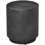 Table d'appoint ronde en béton avec pieds réglables, pour l'intérieur/l'extérieur