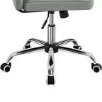 Chaise de bureau moderne sans accoudoirs en similicuir, capacité de 136 kg