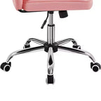 Chaise de bureau moderne sans accoudoirs en similicuir, capacité de 136 kg