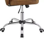 Chaise de bureau moderne sans accoudoirs en similicuir, capacité de 136 kg