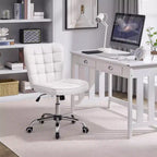 Chaise de bureau moderne sans accoudoirs en similicuir, capacité de 136 kg