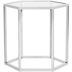Teagan End Table - MMT6002A - Chrome - Safavieh