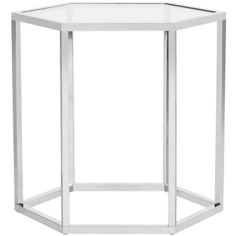 Teagan End Table - MMT6002A - Chrome - Safavieh