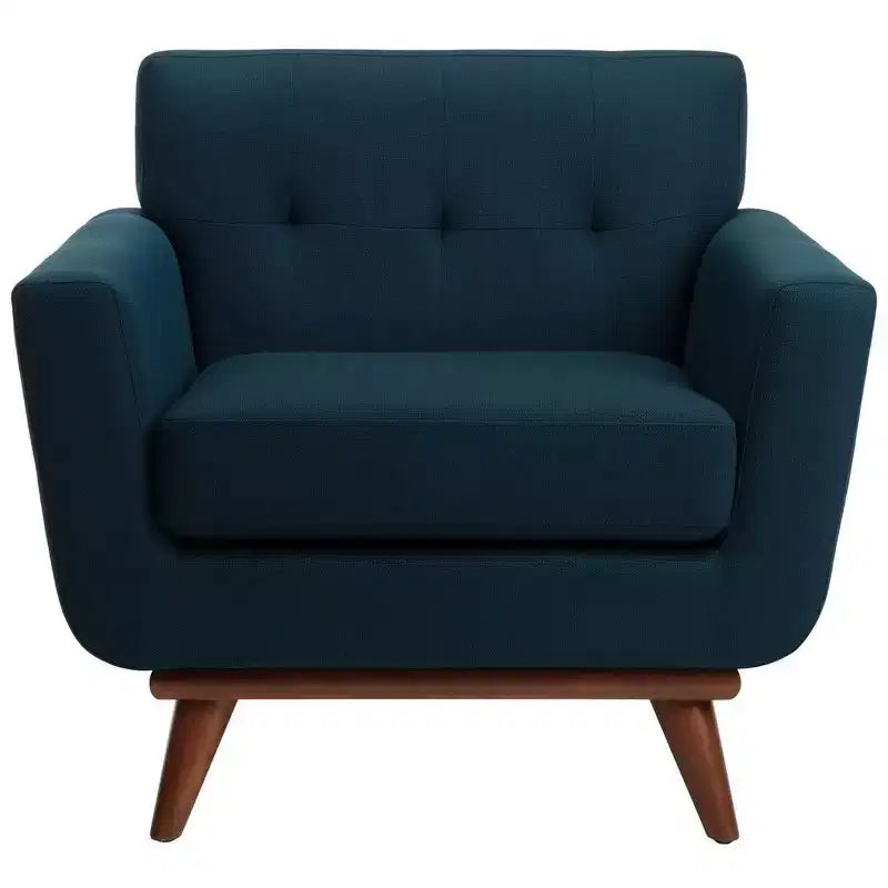 Opal Linen Tufted Arm Chair - SFV4727 - Safavieh Couture