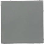Table d'appoint carrée, MDF gris, style côtier, 56 cm H x 49,5 cm L, capacité 13,6 kg