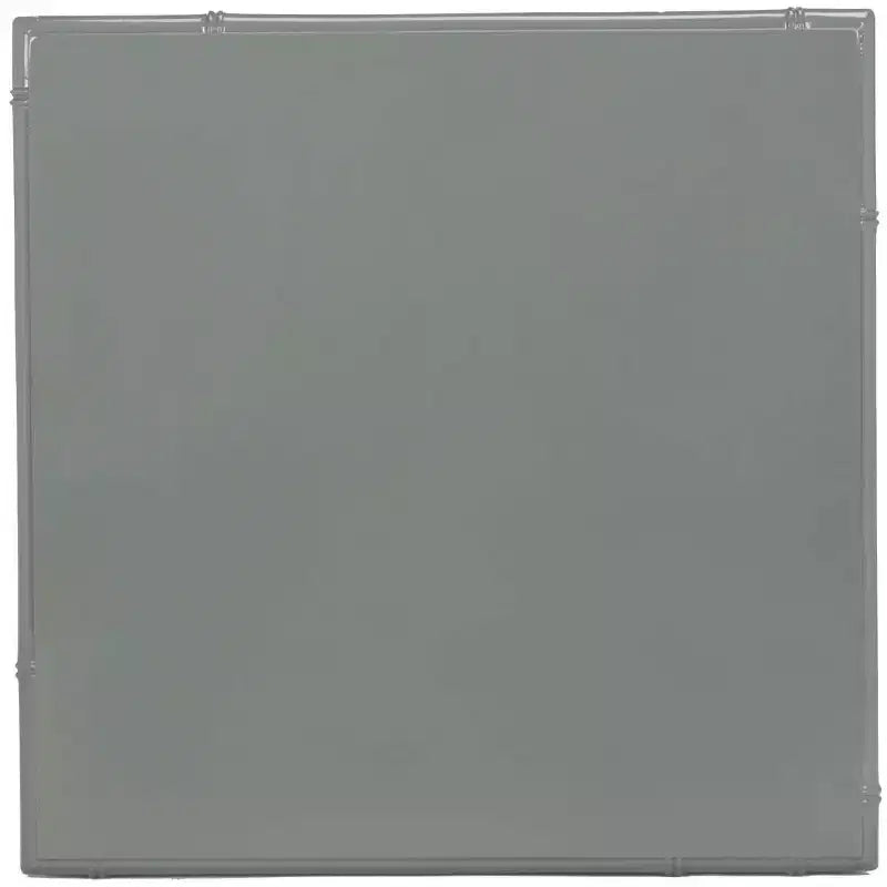 Table d'appoint carrée, MDF gris, style côtier, 56 cm H x 49,5 cm L, capacité 13,6 kg