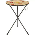 Solinus Side Table - FOX3205A - Gold/Black - Safavieh Couture