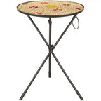 Solinus Side Table - FOX3205A - Gold/Black - Safavieh Couture