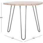 Table à manger en bois Mid-Century Modern, plateau libre, 4 places, 100 cm L x 90 cm P