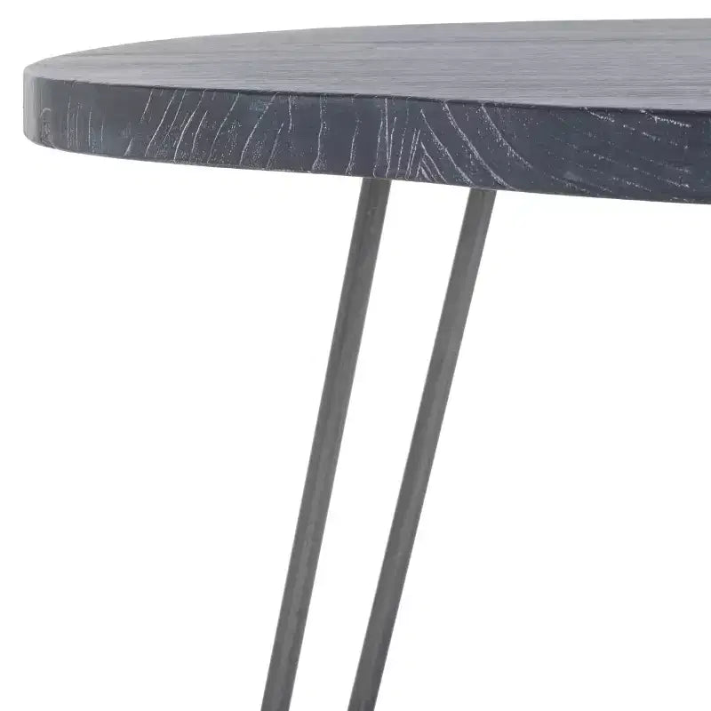 Table à manger en bois Mid-Century Modern, plateau libre, 4 places, 100 cm L x 90 cm P